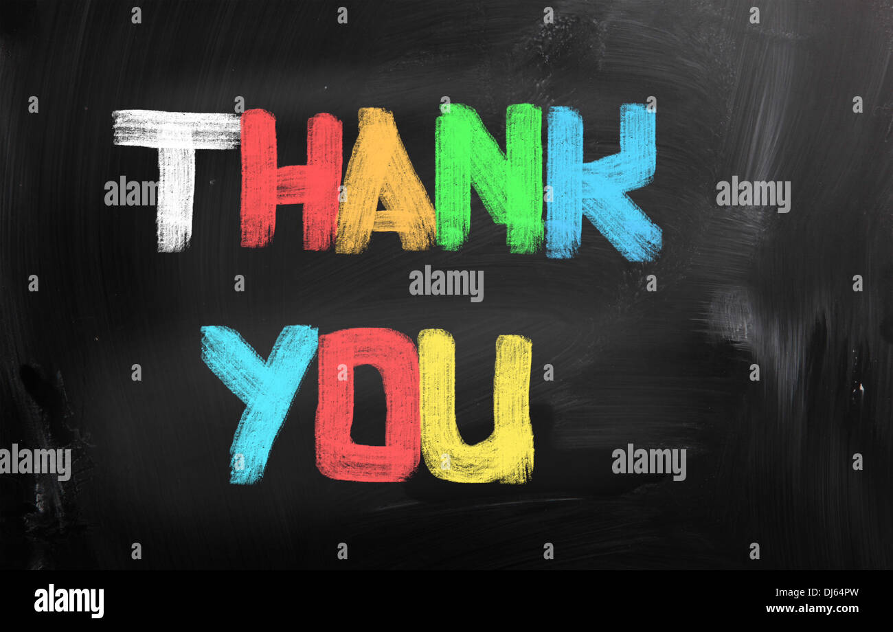 Thank You Concept Stock Photo - Alamy