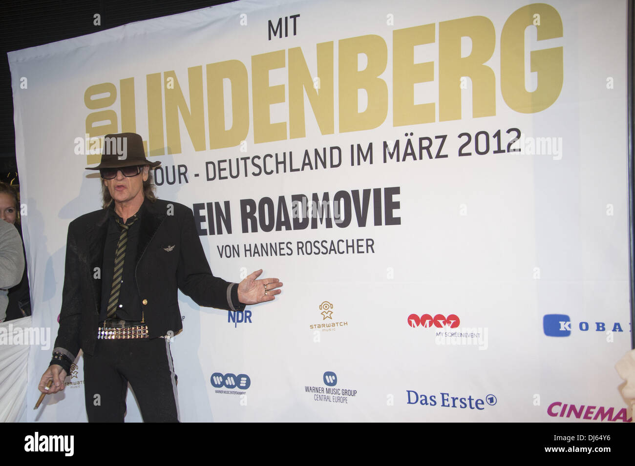 Udo Lindenberg at the premiere of "Mit Udo Lindenberg auf Tour