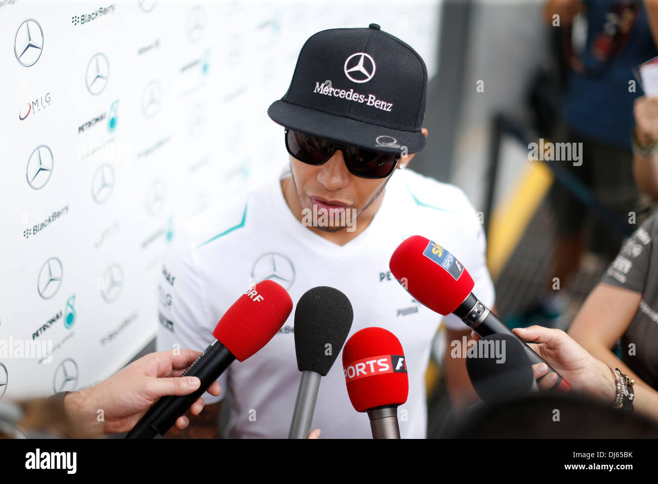 Lewis hamilton 2013 brazil hi-res stock photography and images - Alamy