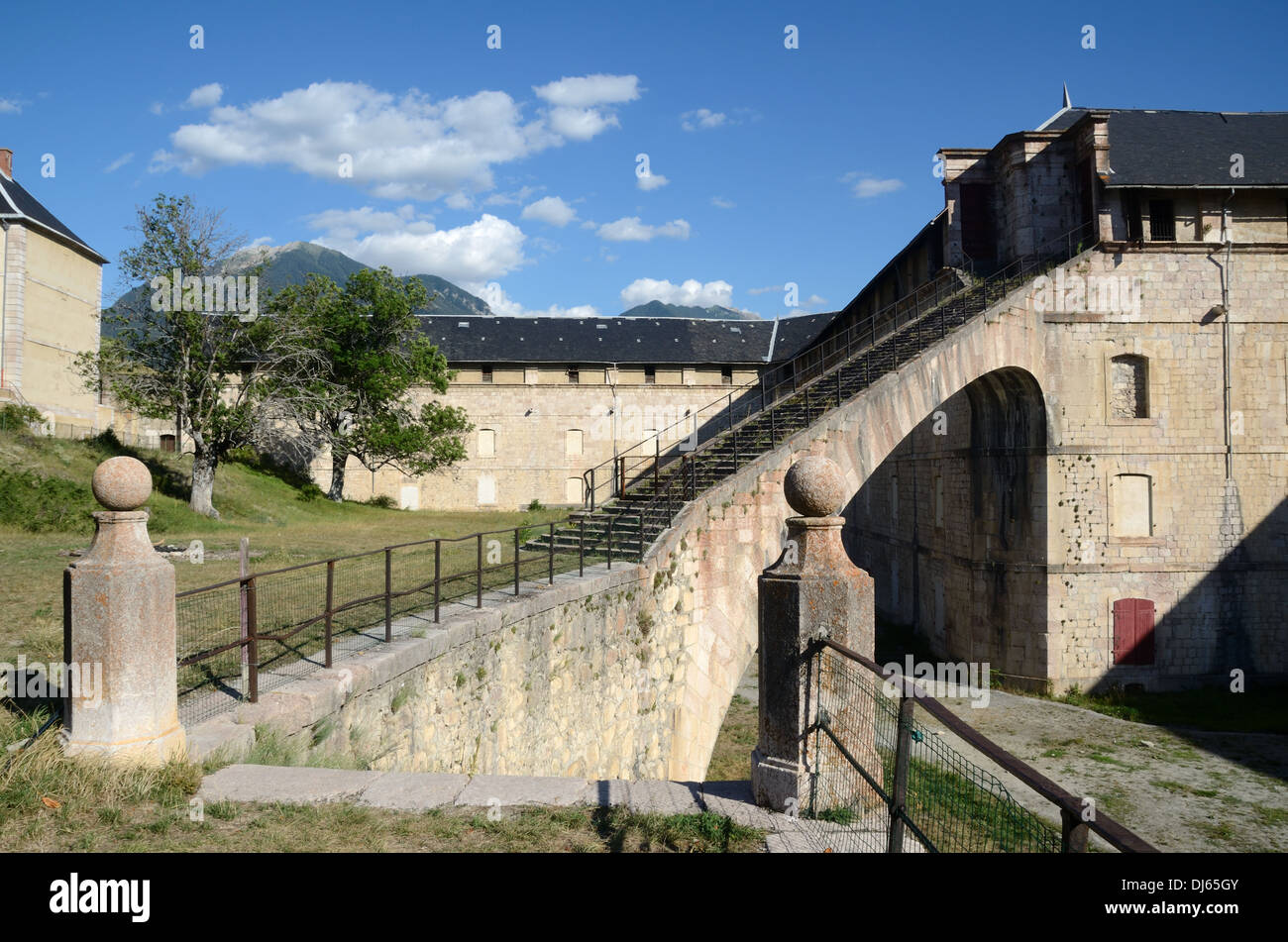 Old Army Barracks Mont-Dauphin or Mont Dauphin Hautes-Alpes France Stock Photo