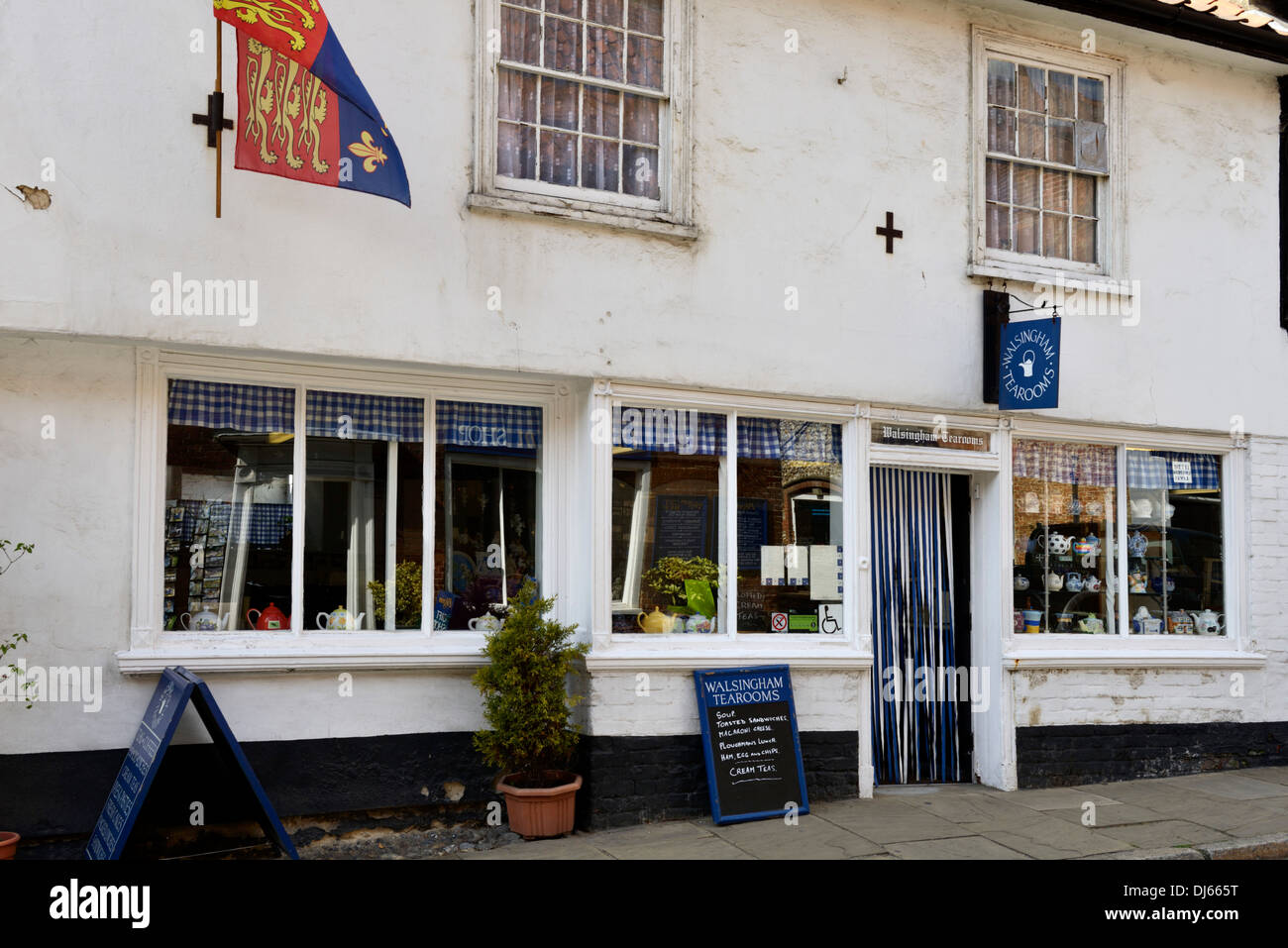 Tearooms High Street Little Walsingham Norfolk England