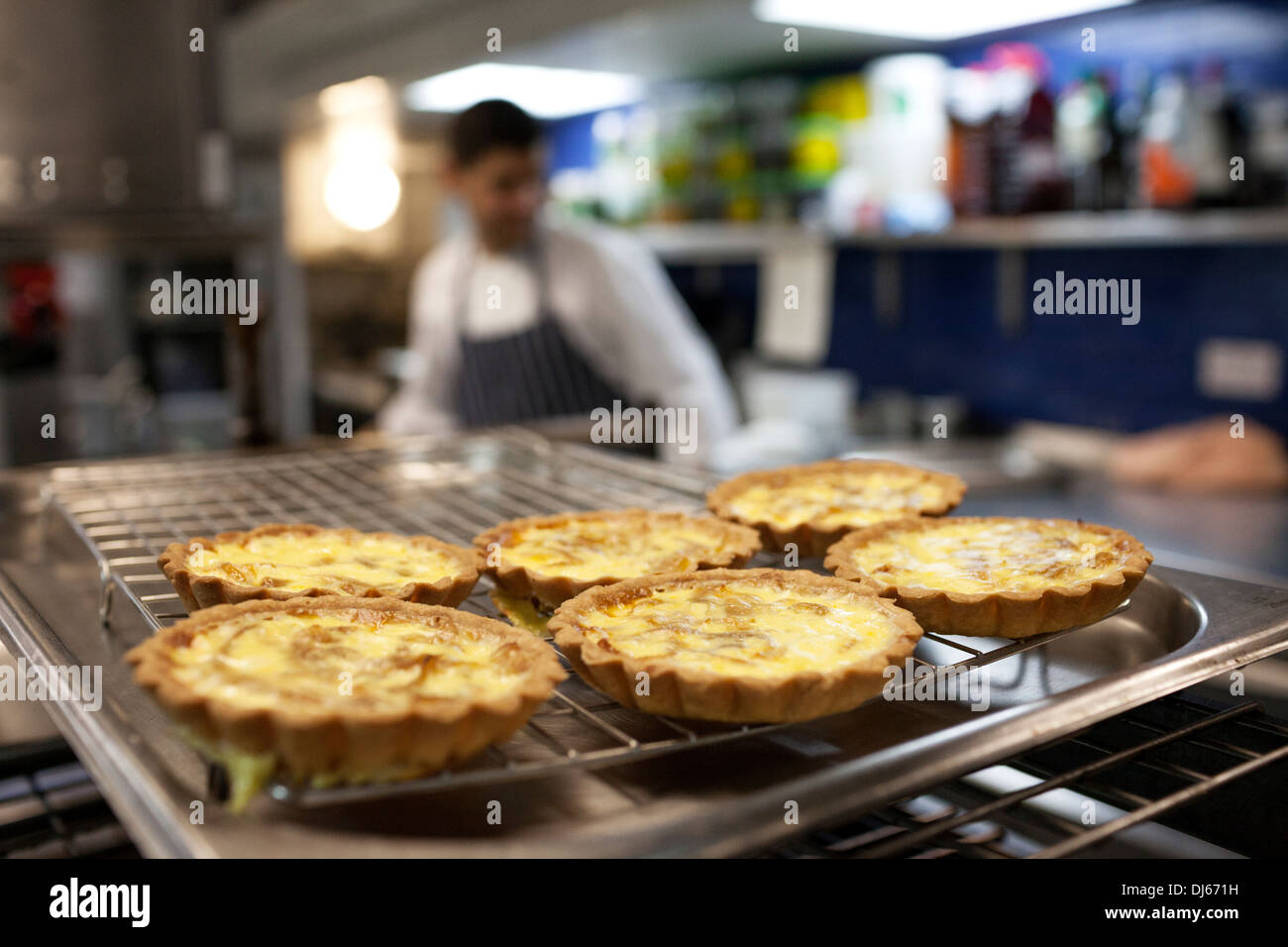 A chef at work in The Newman St. Tavern Stock Photo