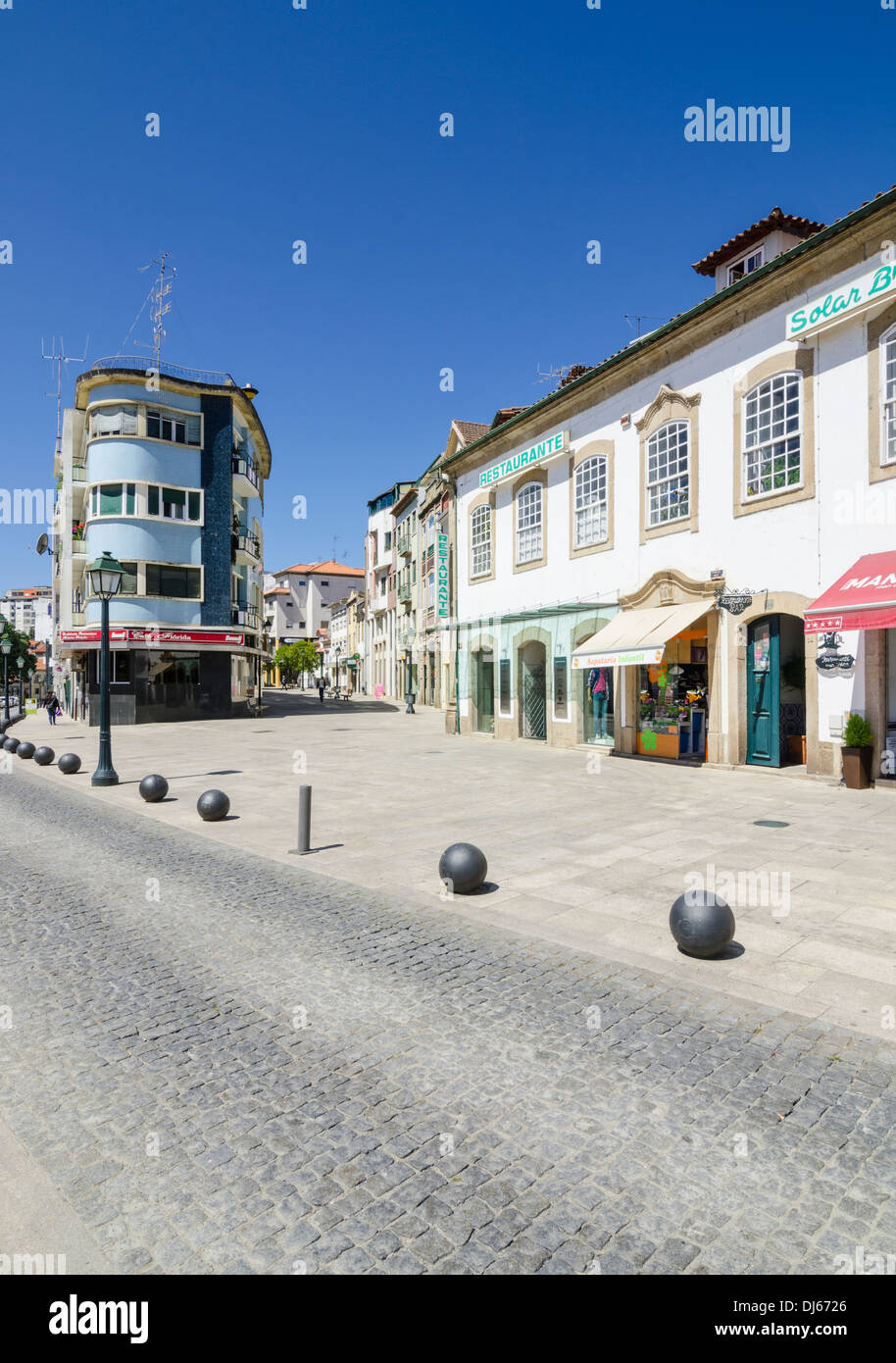 Streets of Braganca, Alto Tras-os-Montes, Portugal Stock Photo