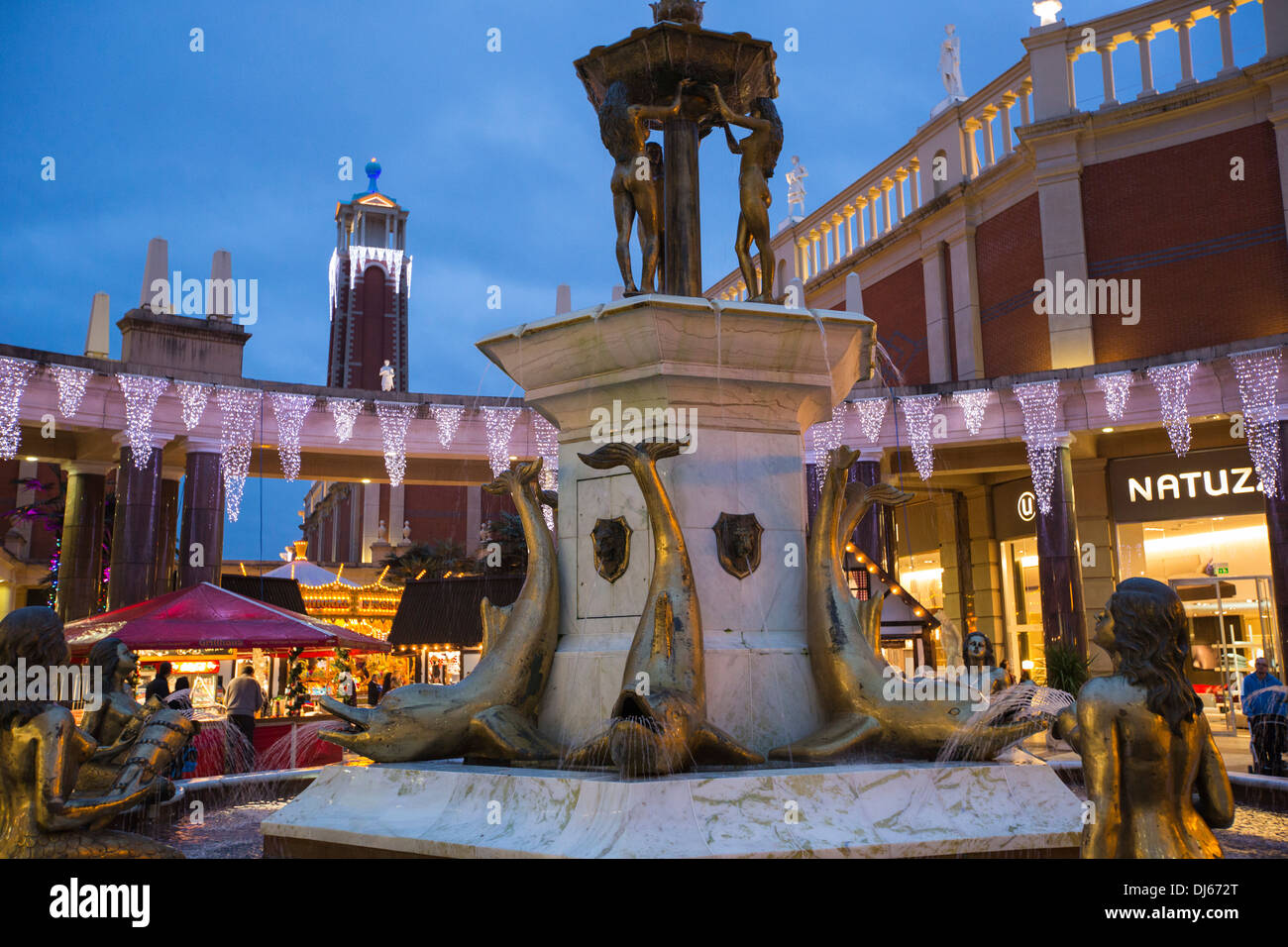 Christmas decorations in the Trafford Centre, manchester, UK Stock