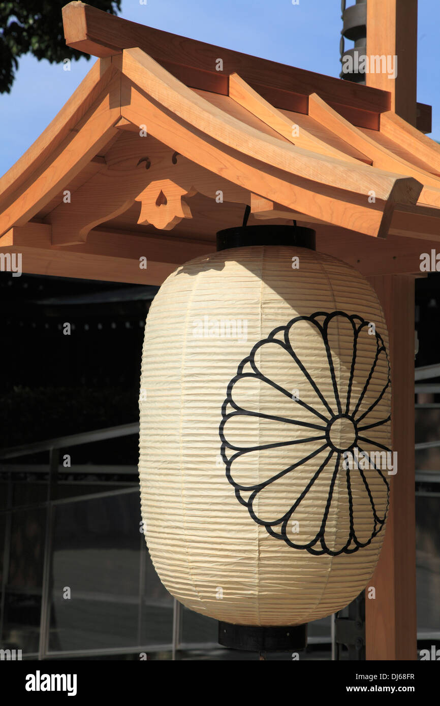 Japan, Tokyo, Meiji Jingu Shrine, paper lantern, Stock Photo