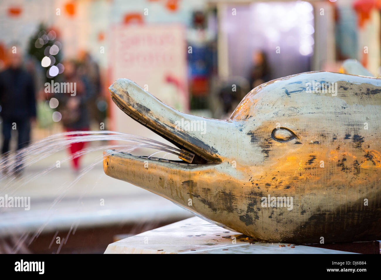 A water feature in the Trafford Centre in Manchester, UK Stock Photo