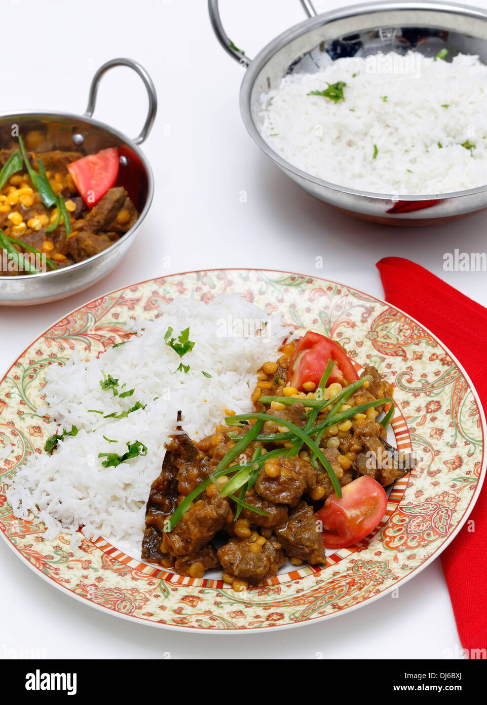 Lahore (Pakistan) style lamb and Chana dhal (split pea) curry