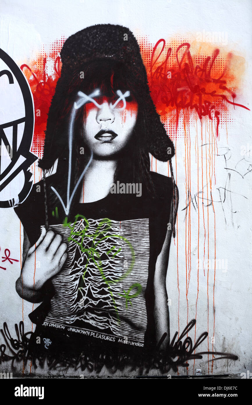 street art in London shoreditch Stock Photo