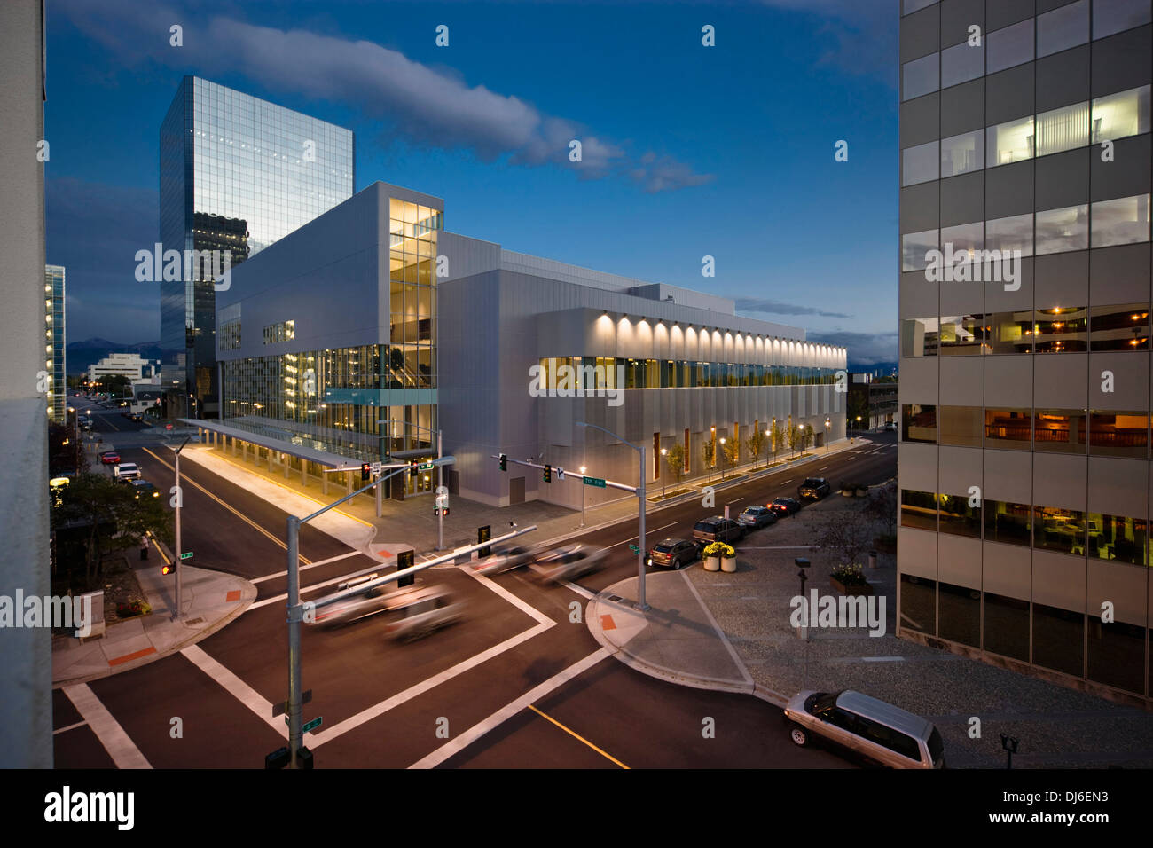 View Of The Dena'ina Civic & Convention Center In Anchorage, Alaska ...