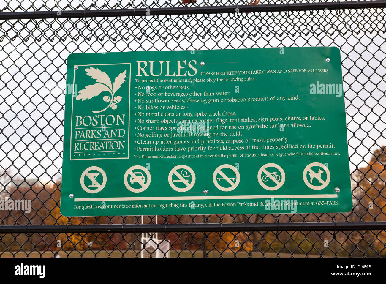 Park rules and regulations hires stock photography and images Alamy