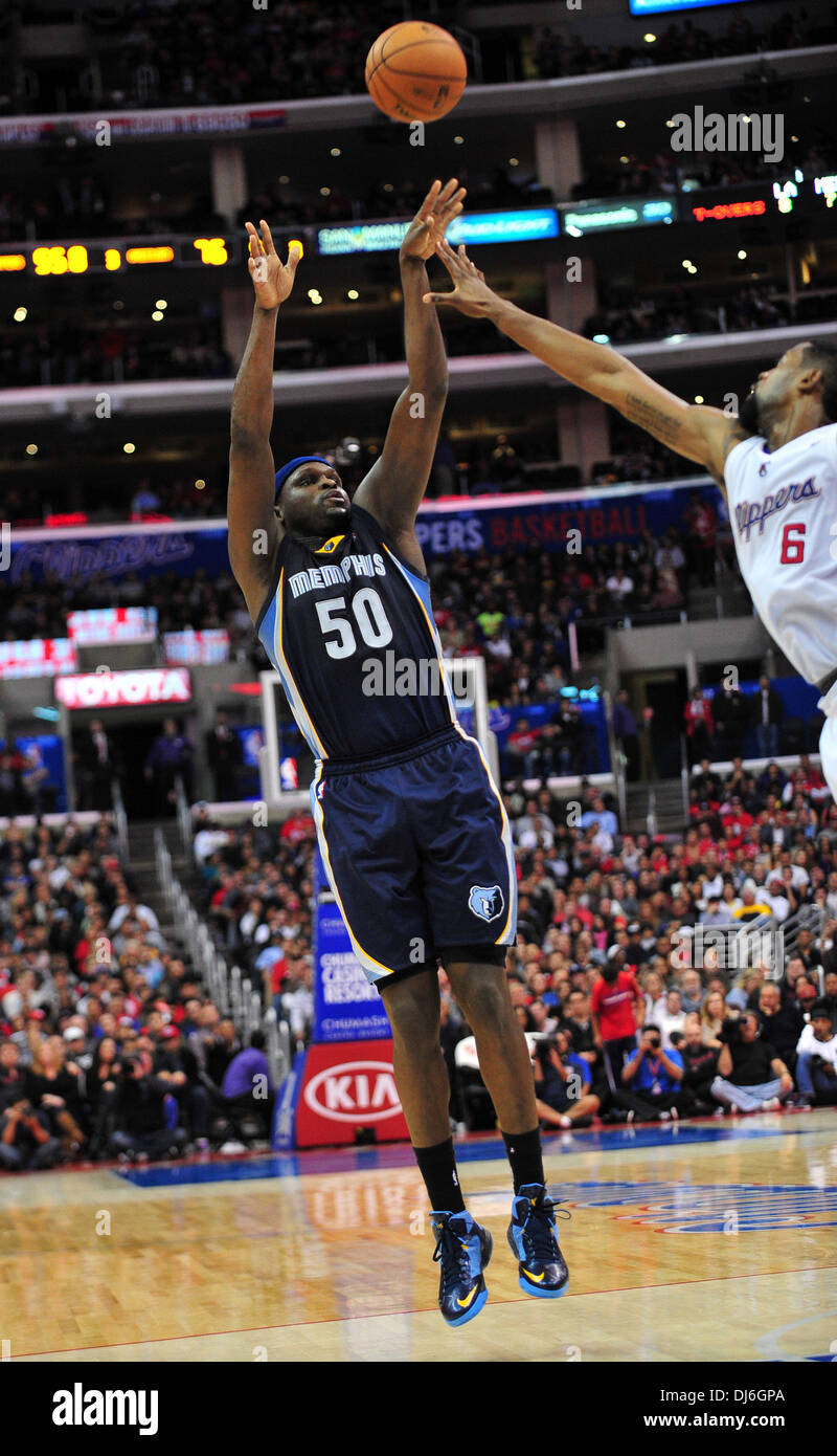 November 18, 2013 Los Angeles, CA: Zach Randolph #50 of the Grizzlies during the NBA Basketball game between the Memphis Grizzlies and the Los Angeles Clippers at Staples Center in Los Angeles, California John Green/CSM Stock Photo