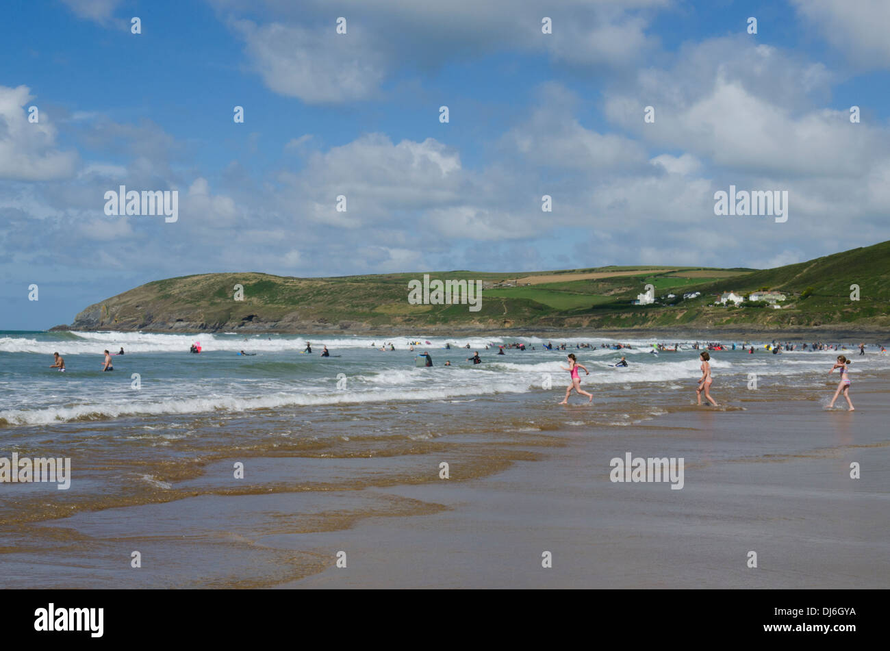 Croyde beach, North Devon, UK August Stock Photo Alamy