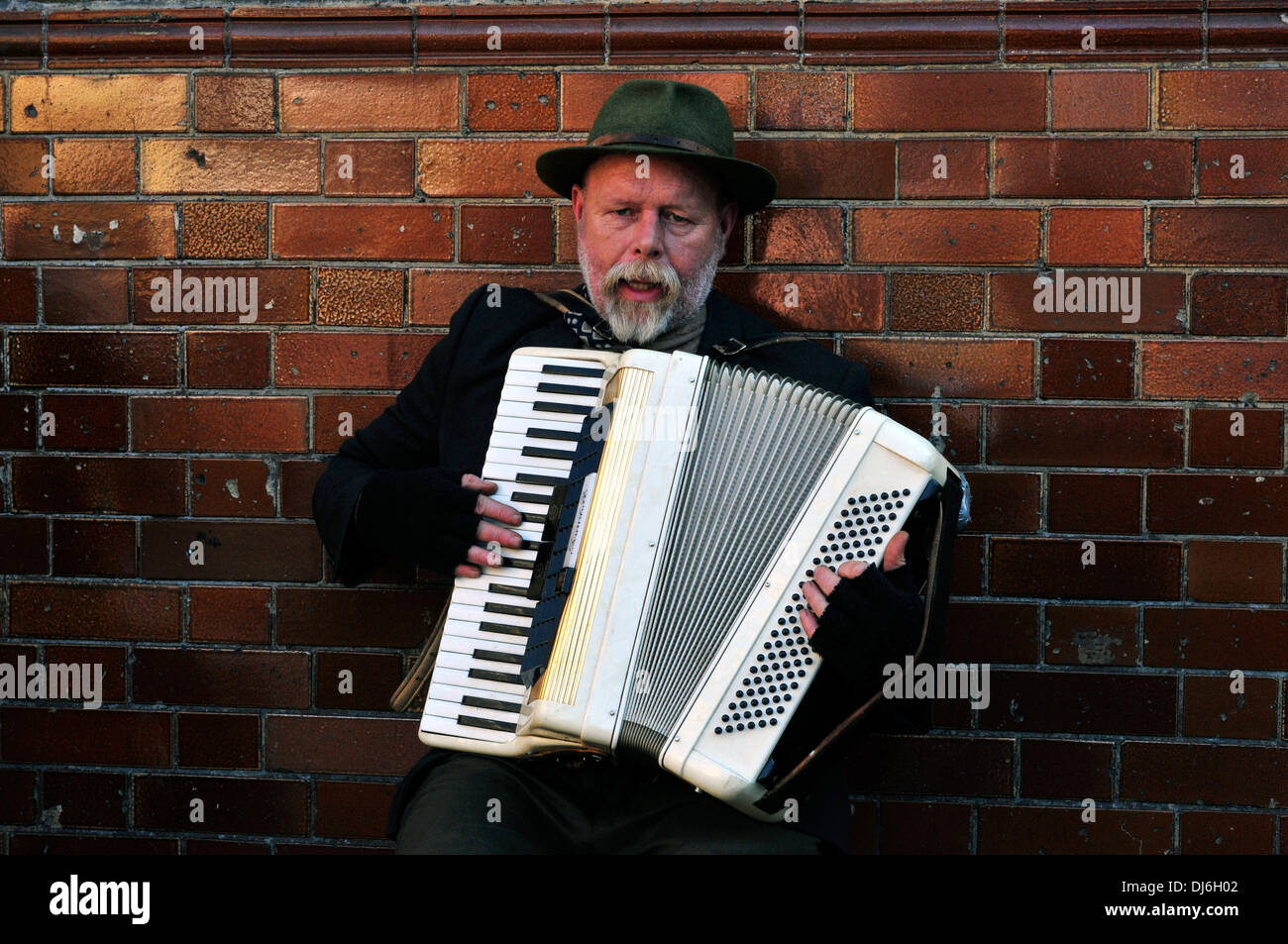 A busker in east london hi-res stock photography and images - Alamy