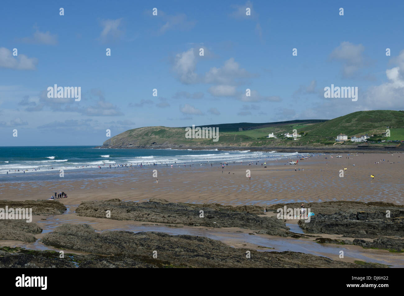 Croyde beach, North Devon, UK August Stock Photo Alamy