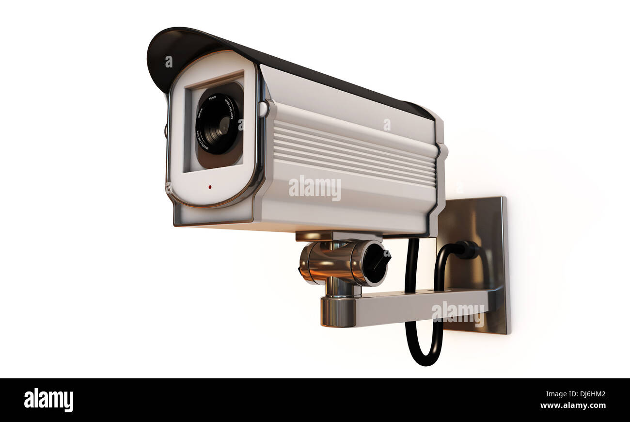 security camera isolated on white background Stock Photo - Alamy
