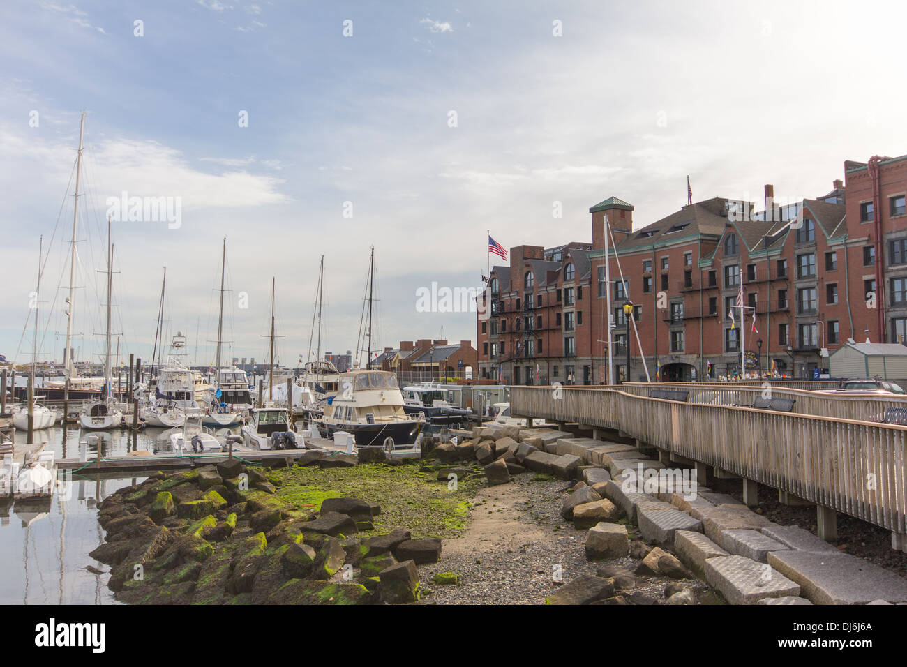 Harborfron, Boston, MA. Stock Photo