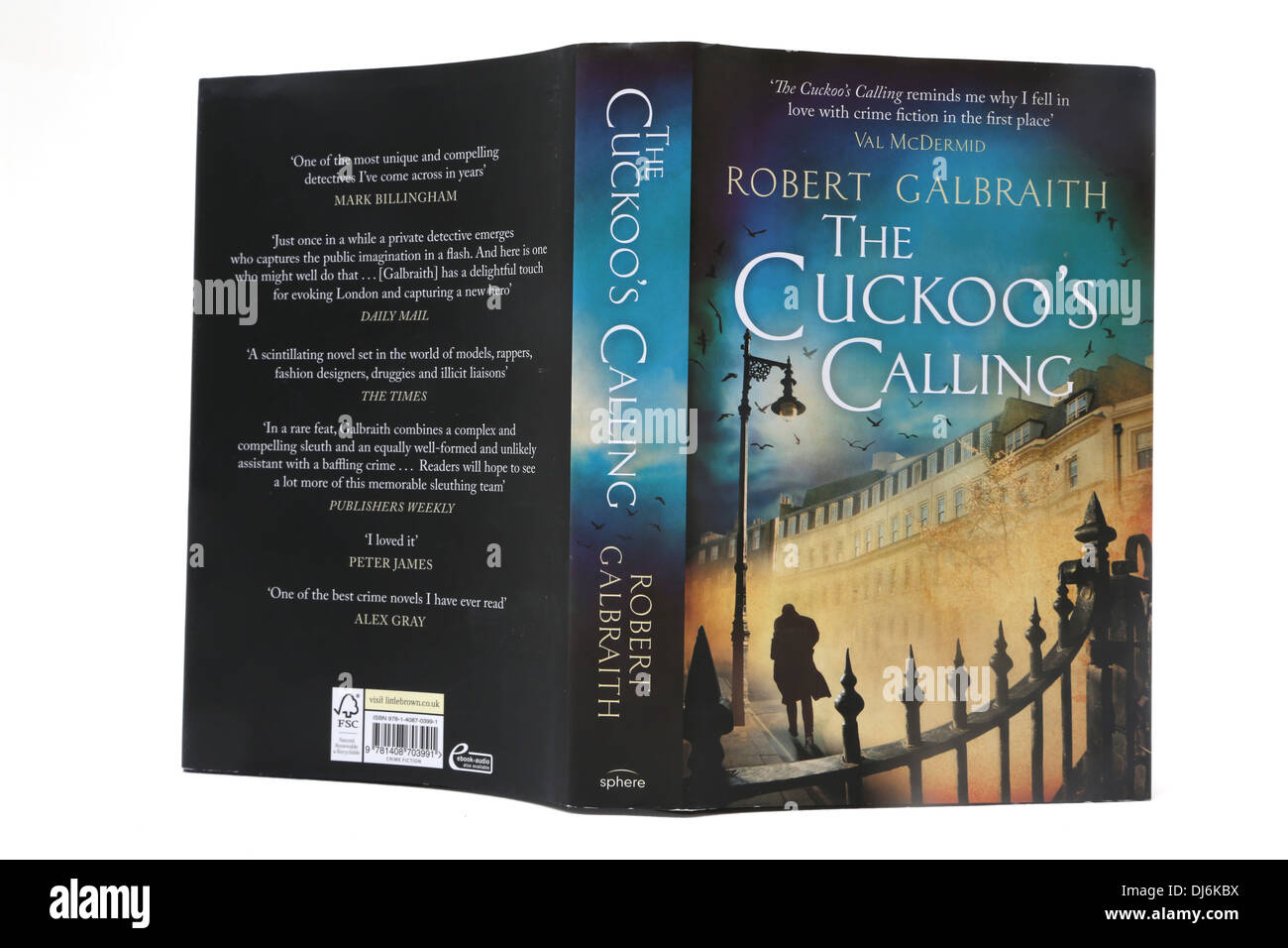 Hardback Book The Cuckoo's Calling By Robert Galbrath. J.K Rowling's Pseudonym Stock Photo