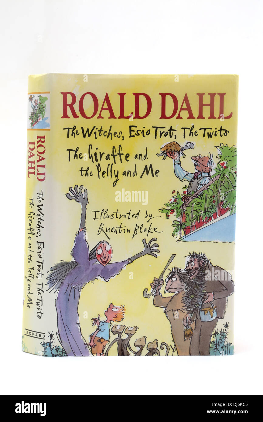 Hardback Book Of Roald Dahl Stories Illustrations By Quentin Blake Stock Photo