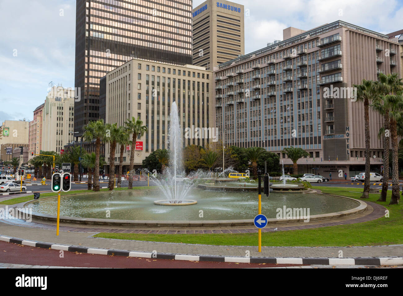 South Africa, Cape Town. The Fountains, corner of Adderley St. and Hans Strijdom Ave. Stock Photo
