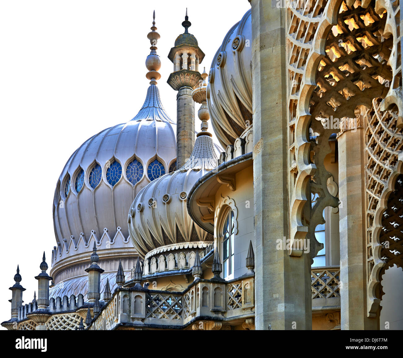 The Royal Pavilion is a former royal residence located in Brighton, England, United Kingdom. Stock Photo