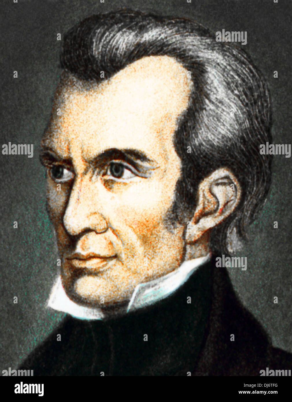 Vintage portrait of James K Polk Stock Photo Alamy