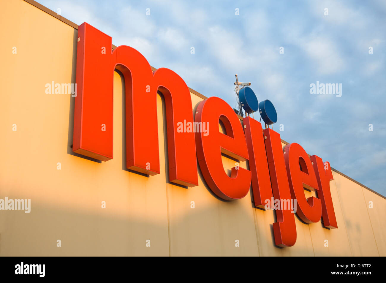 Meijer Store Sign in New Albany, Indiana Stock Photo