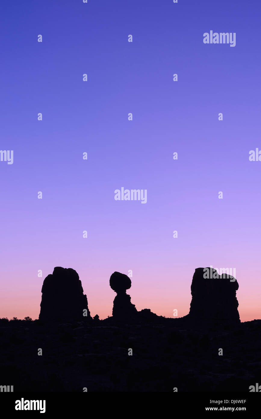 Dawn sky silhouette balanced hi-res stock photography and images - Alamy