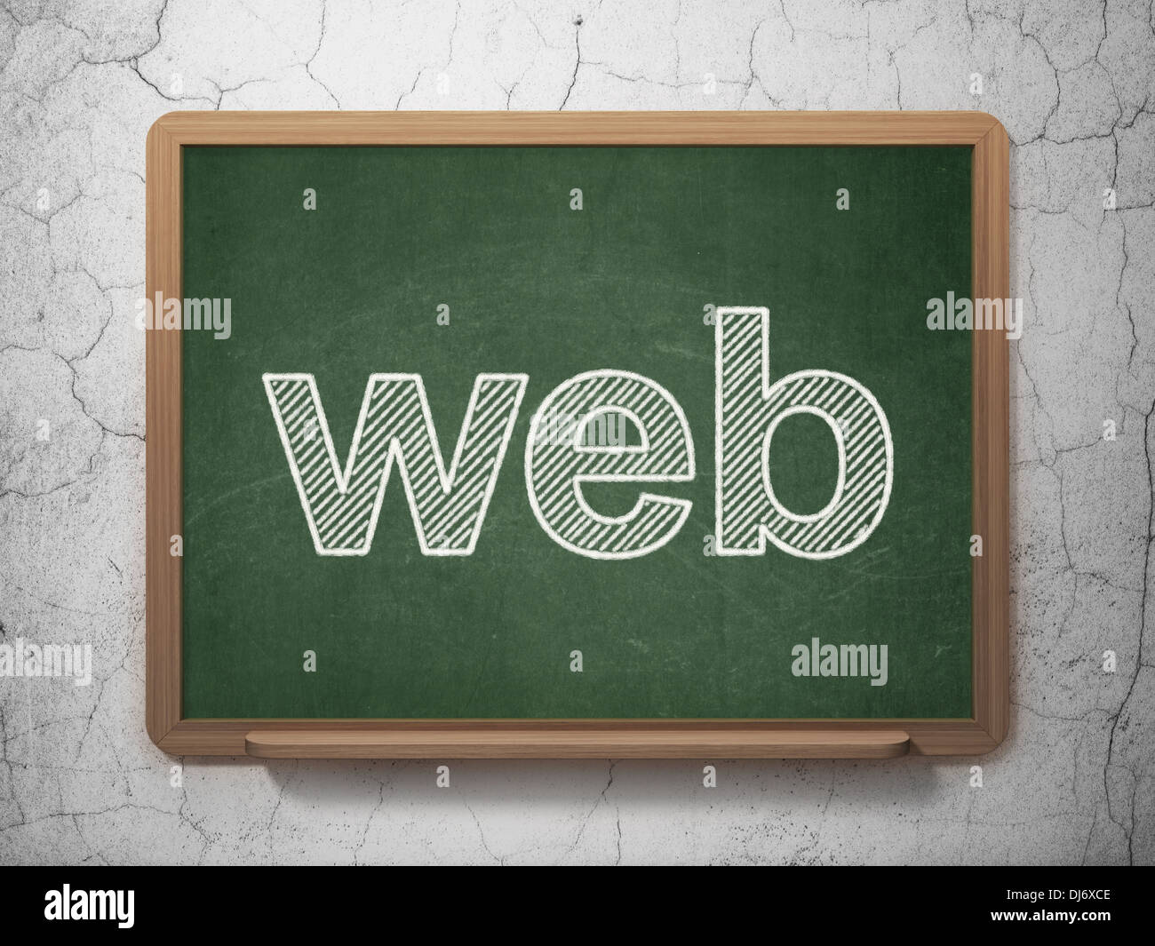 Web design concept: Web on chalkboard background Stock Photo - Alamy