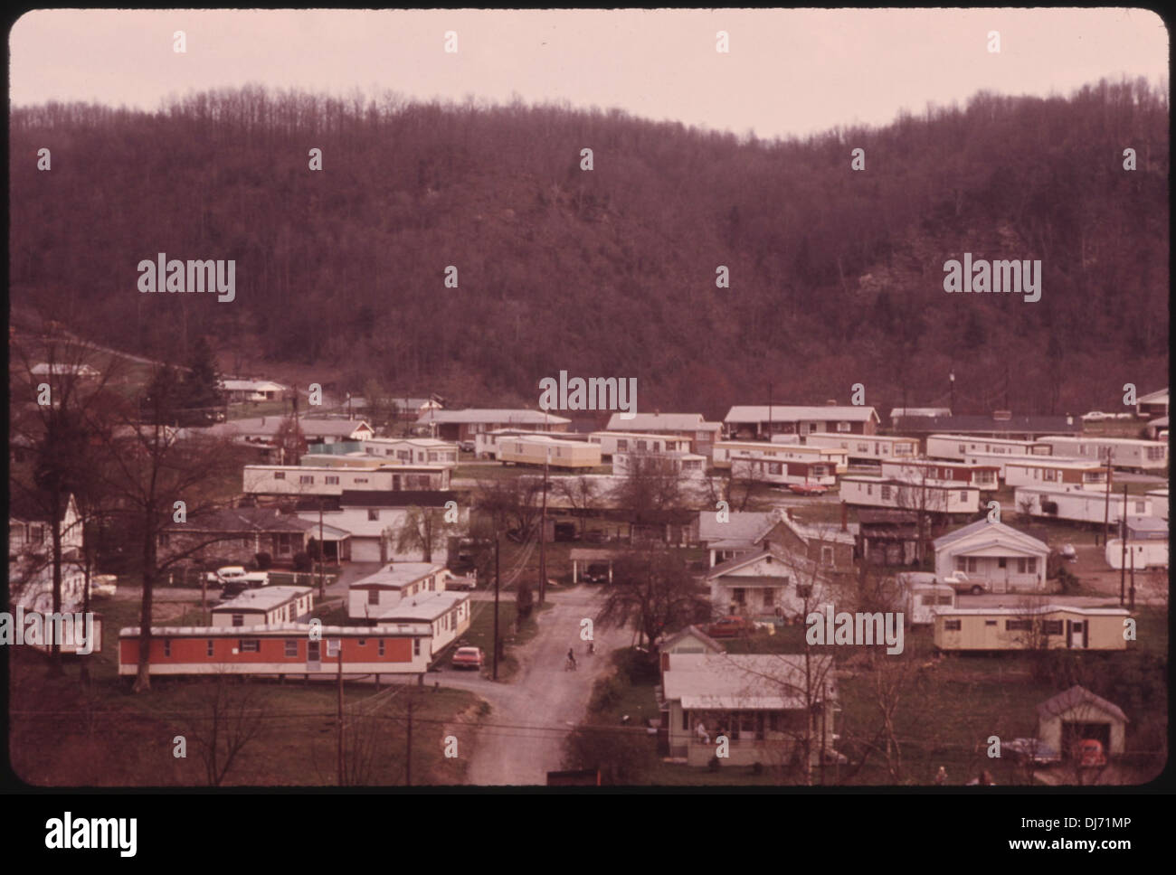MIX OF MOBILE HOMES AND CONVENTIONAL HOUSES AT RICHLANDS VIRGINIA. MOST