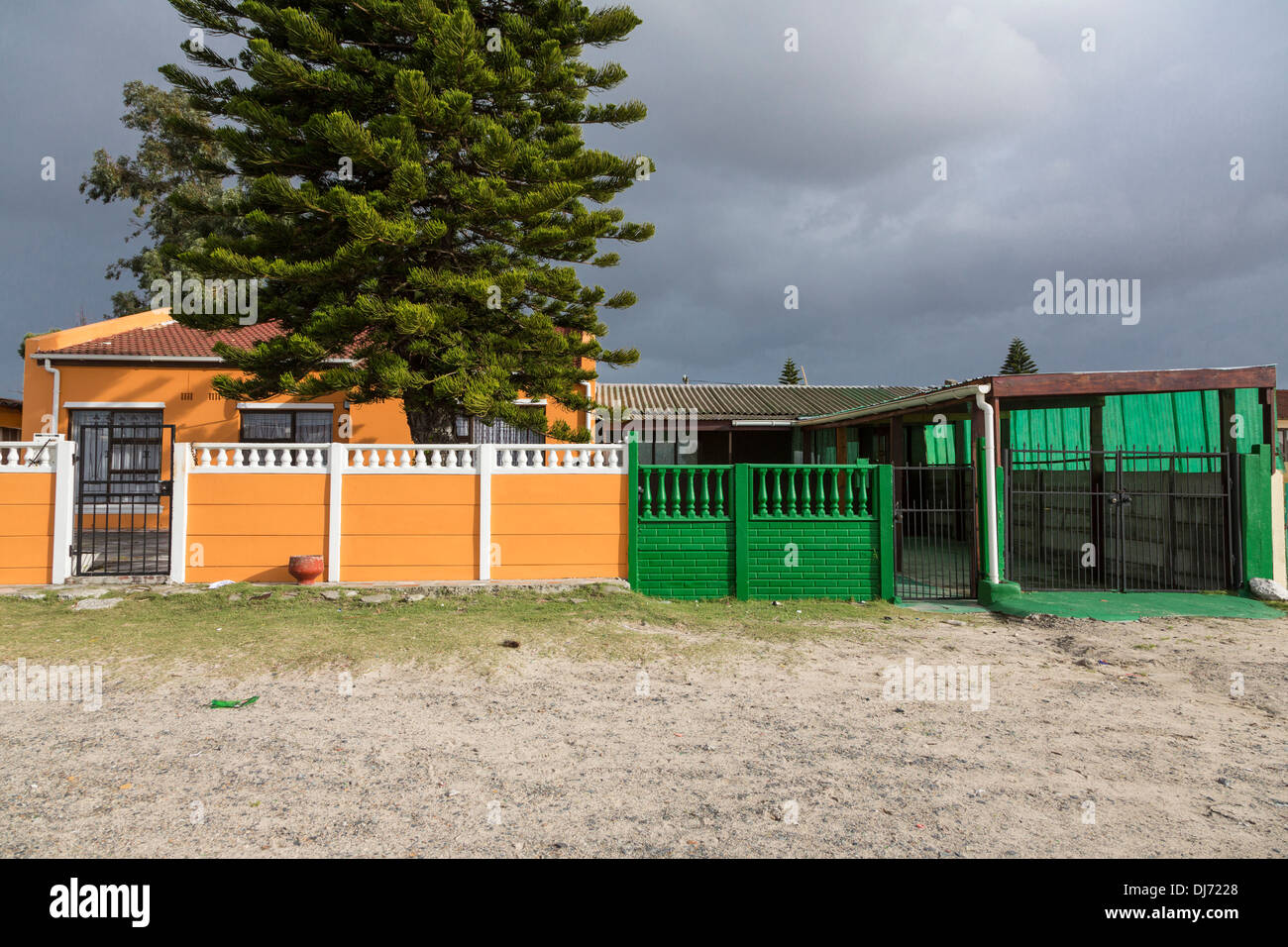 South Africa, Cape Town. Middle-class Houses in Guguletu Township. Stock Photo
