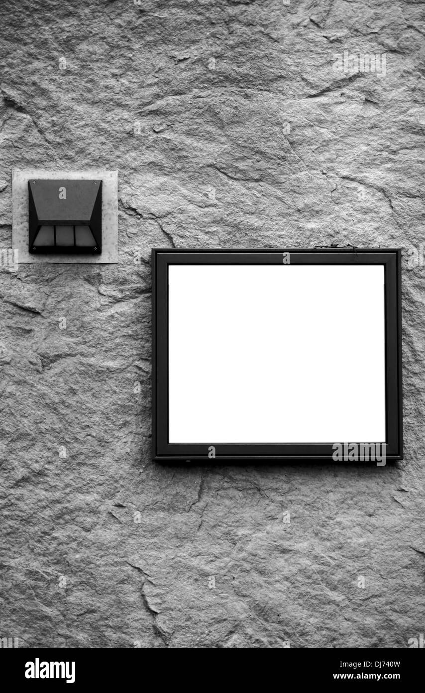 Wall with frame Stock Photo
