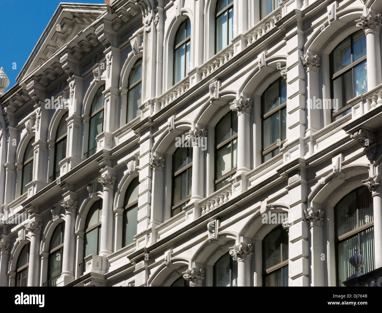 Building Facades, SoHoCast Iron Historic District, NYC Stock Photo Alamy