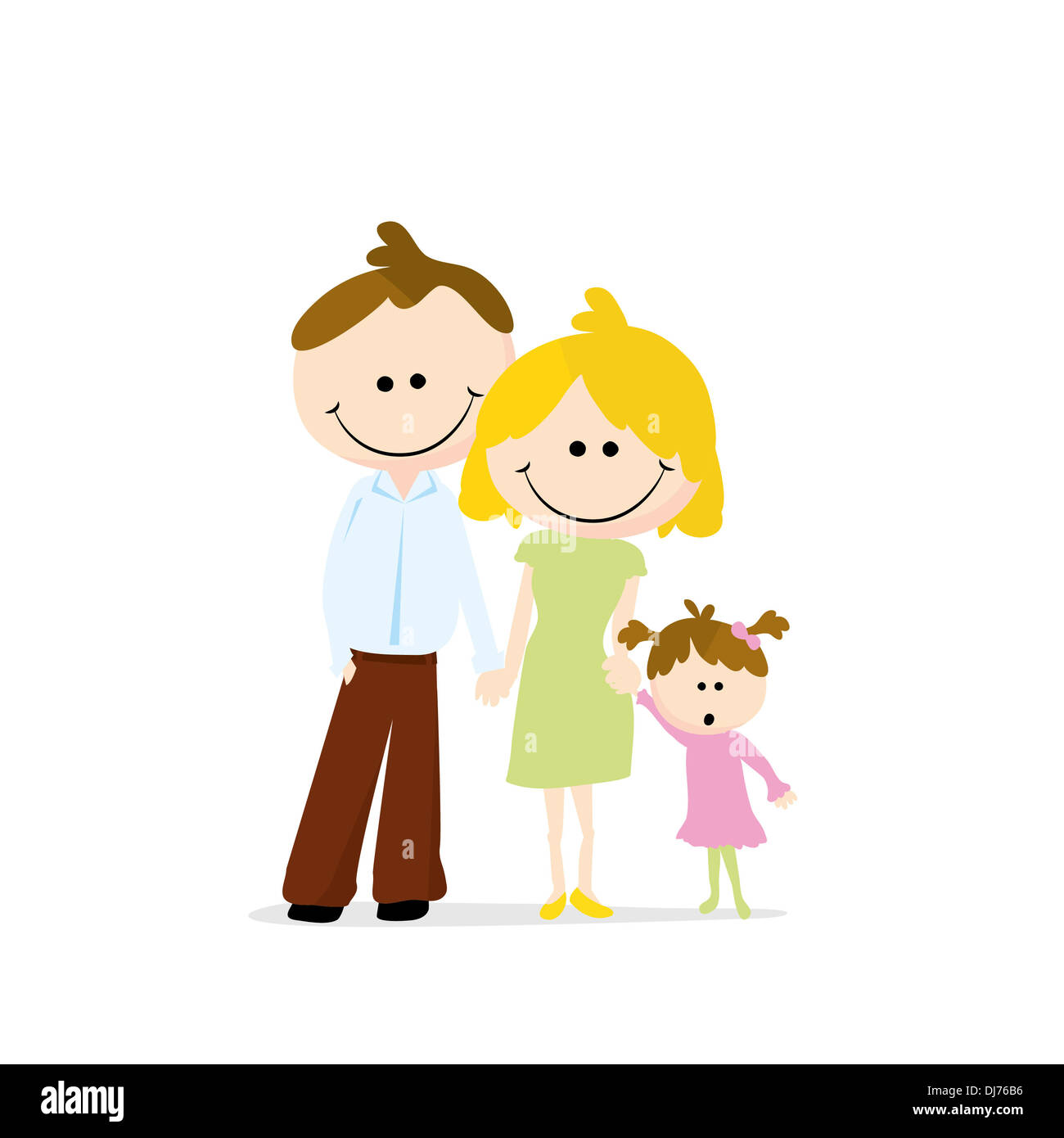 cute cartoon people with white background Stock Photo - Alamy
