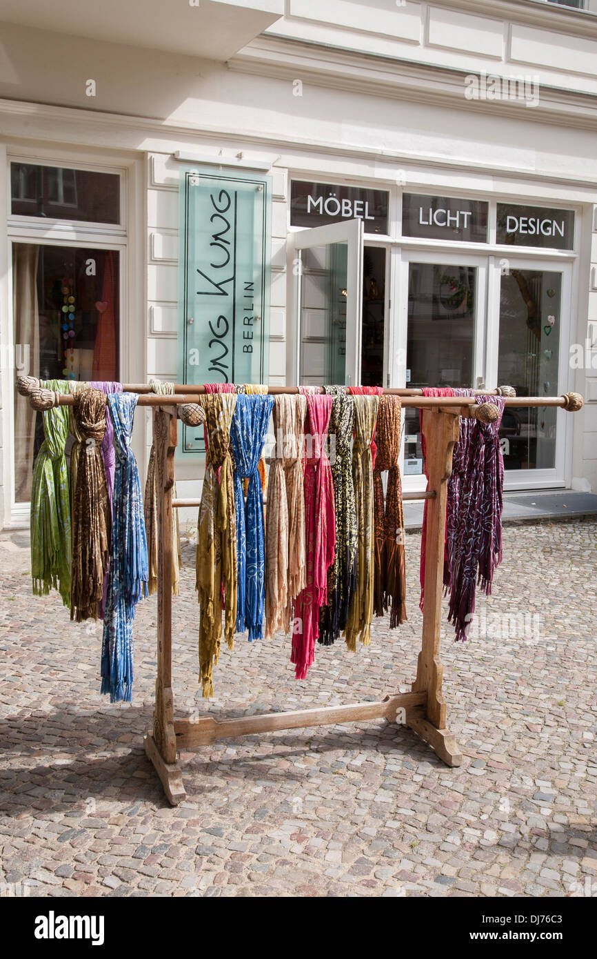 Klung Kung Furniture Shop on Rykestrasse Street, Berlin, Germany Stock