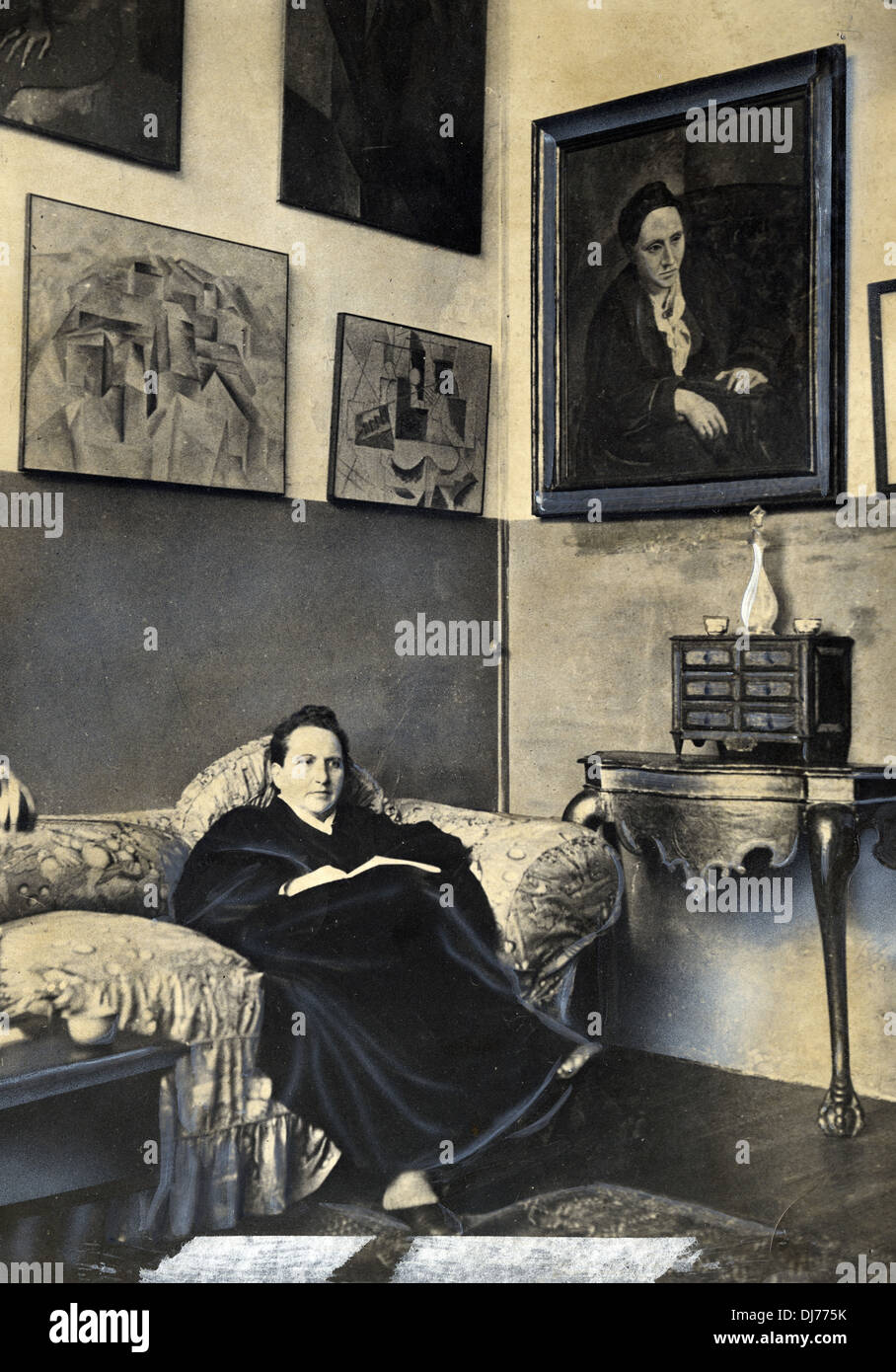 Gertrude Stein, American writer Stock Photo