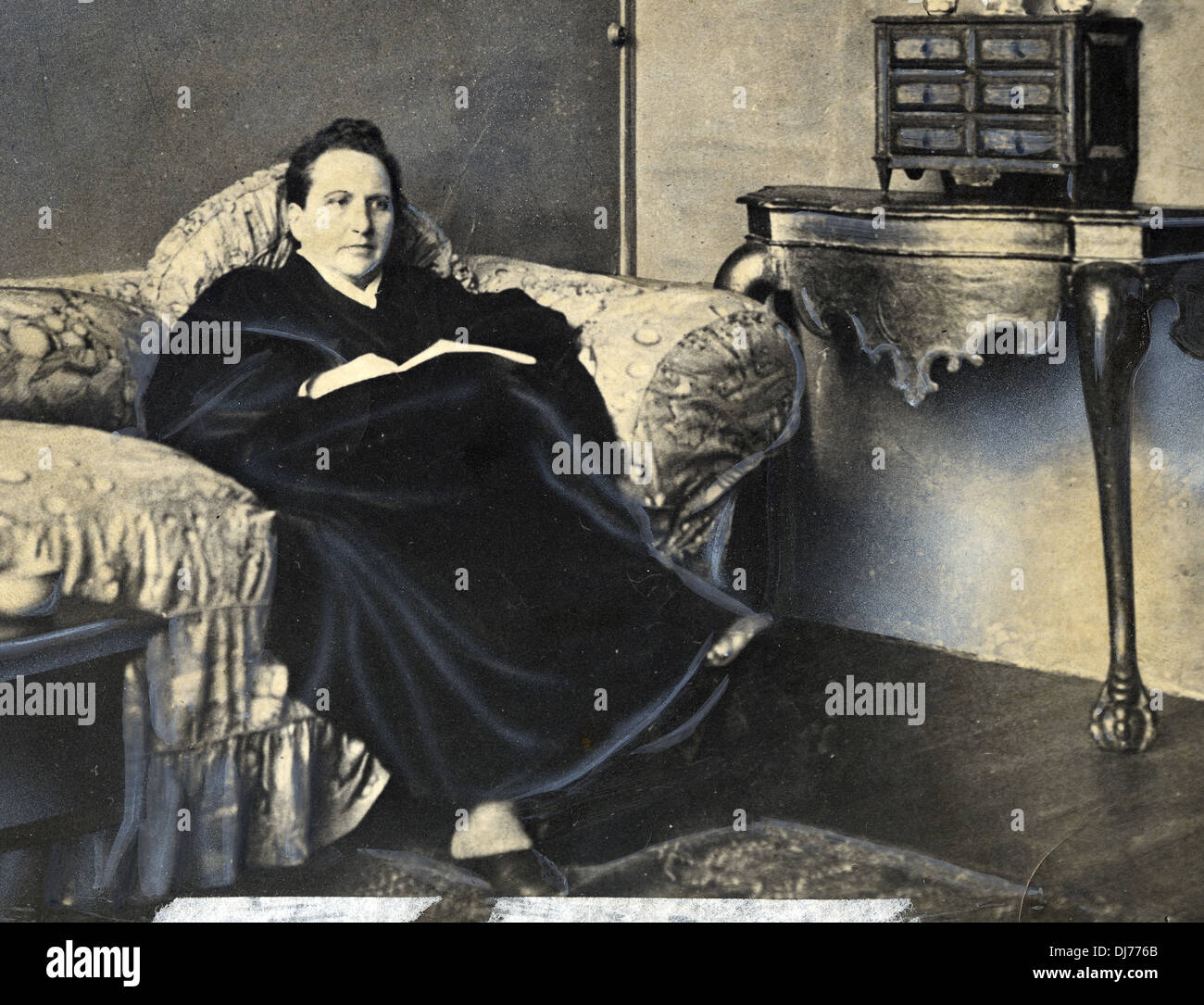 Gertrude Stein, American writer of novels, poetry and plays Stock Photo