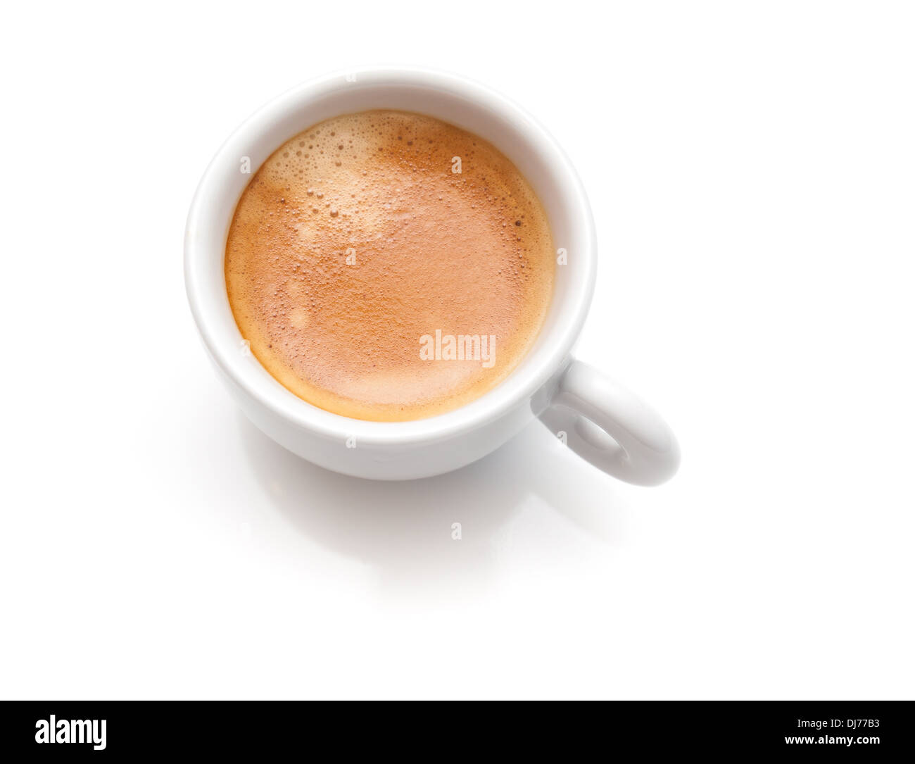 Small espresso coffee cup isolated on white background Stock Photo - Alamy