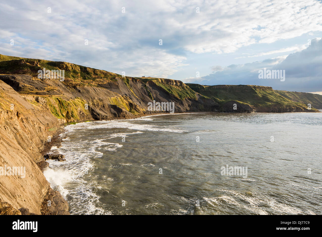 Sea cliffs at kettleness, North Yorkshire. Stock Photo