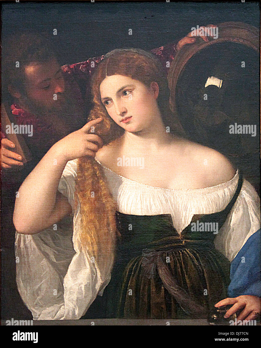 Woman at her toilet by Titian Stock Photo