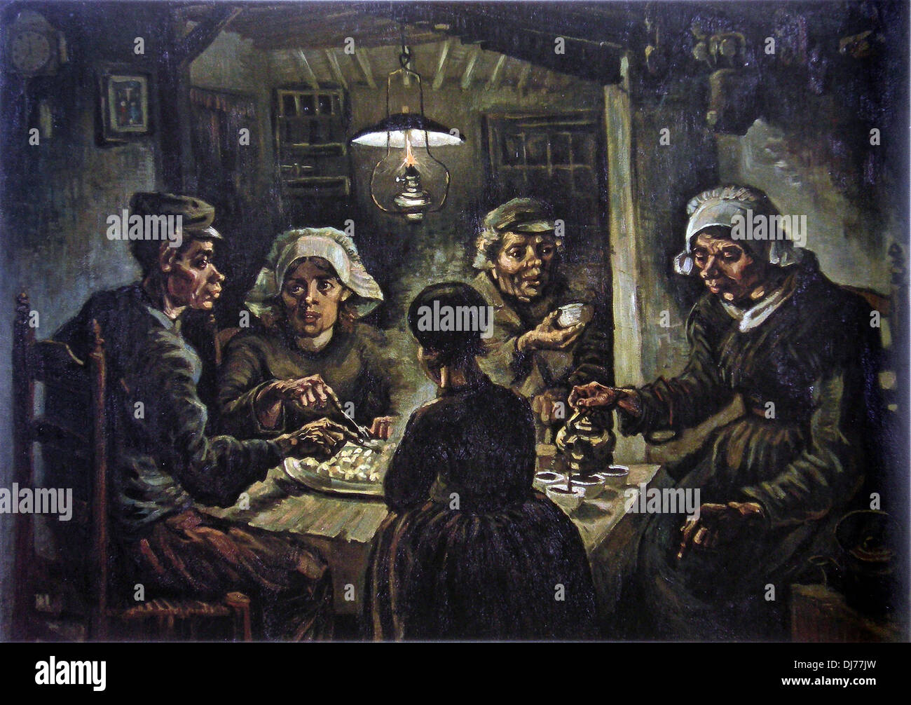 The Potato Eaters by Vincent van Gogh Stock Photo