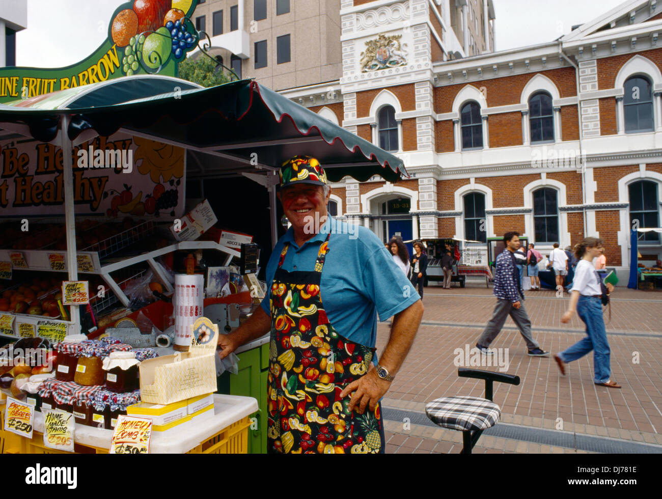Christchurch New Zealand Fruit Stall Stock Photo Alamy