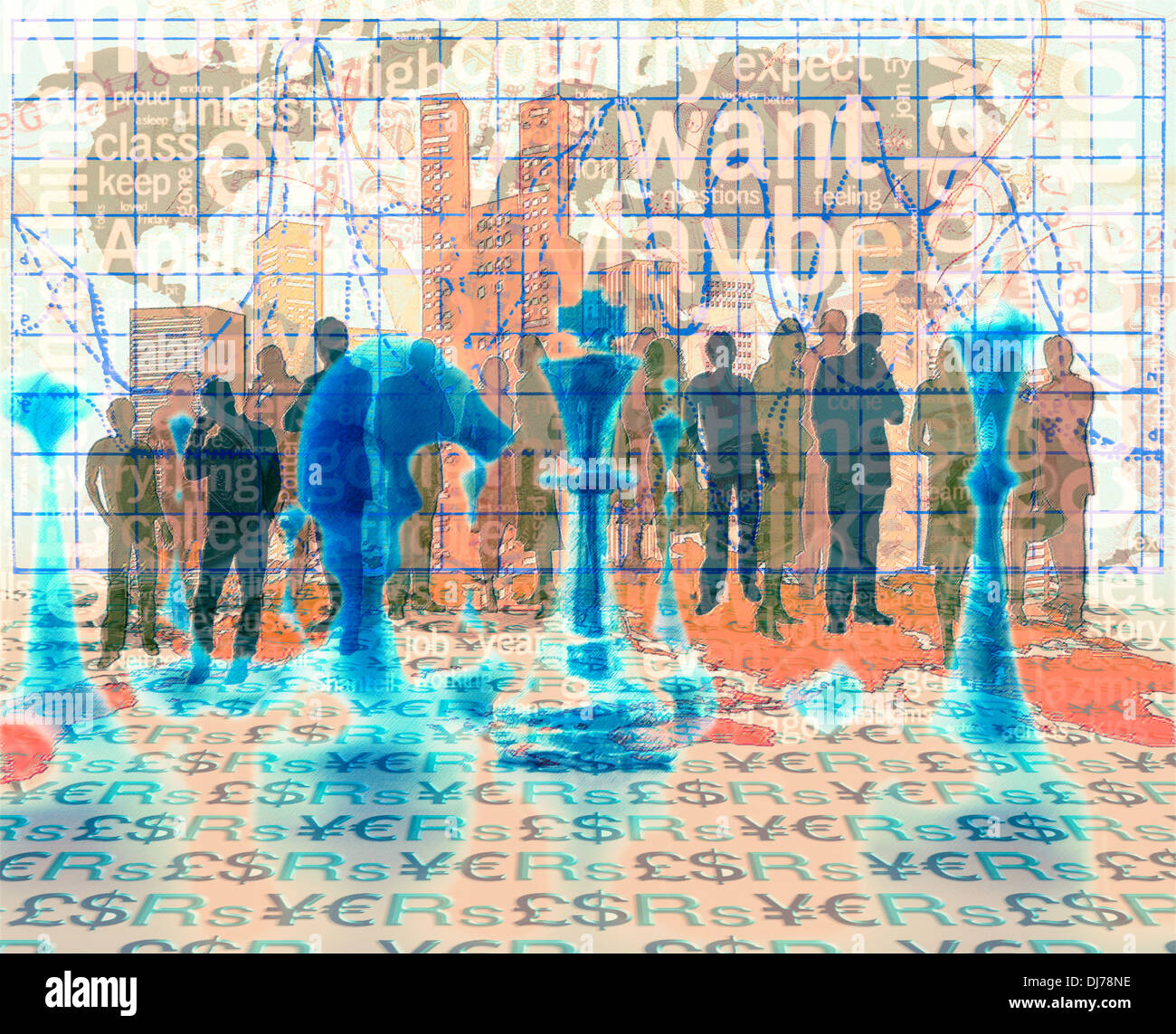 Business People Illustration Stock Photo - Alamy
