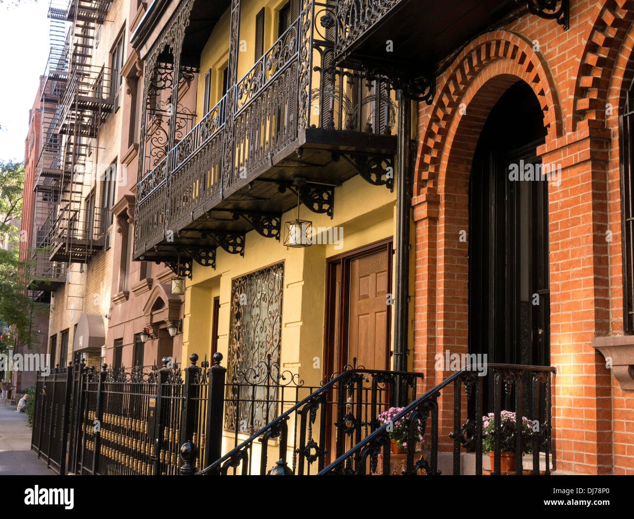 Kips Bay Neighborhood Brownstones, NYC Stock Photo Alamy