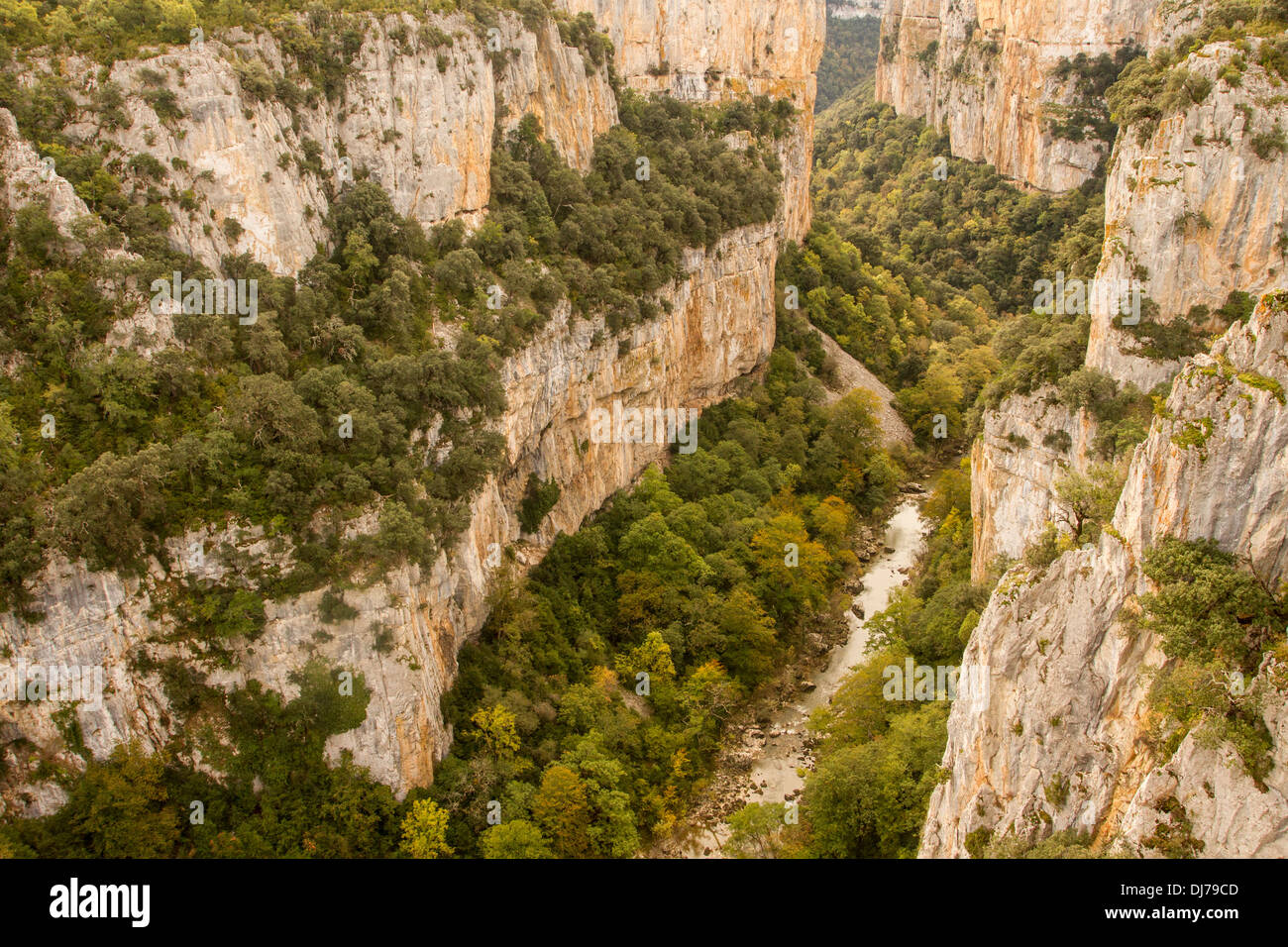 Natural reserve of Arbayun Gorge, Navarre, Spain Stock Photo