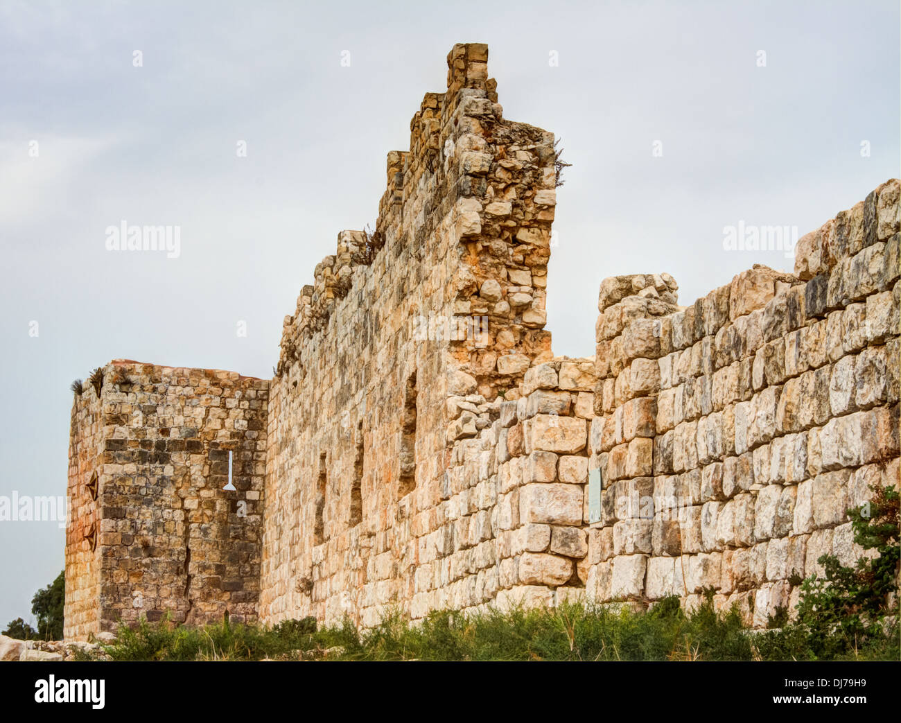 Antipatris fortress built by Herod the Great, located in Israel Stock Photo