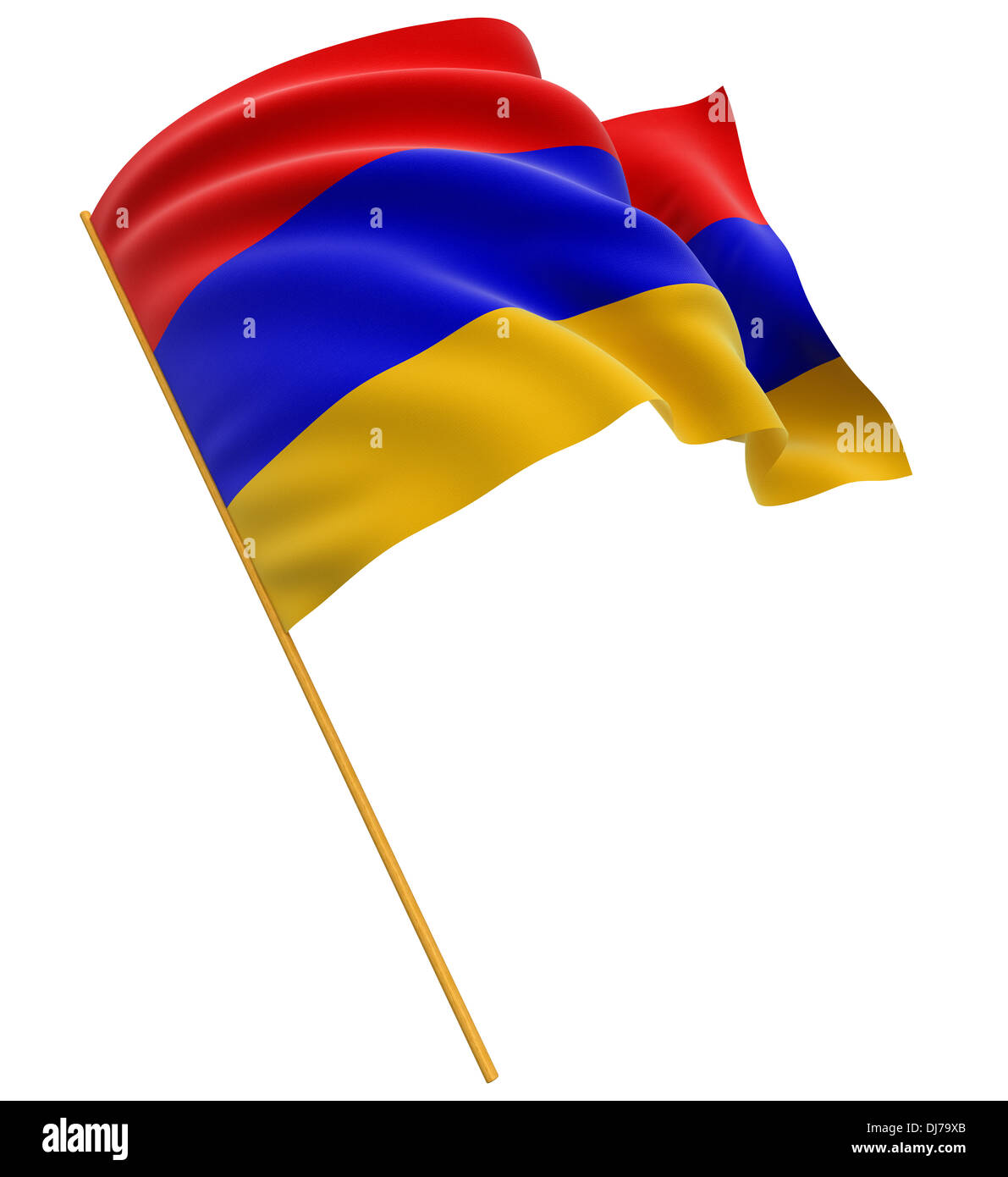 3D Armenian flag Stock Photo - Alamy