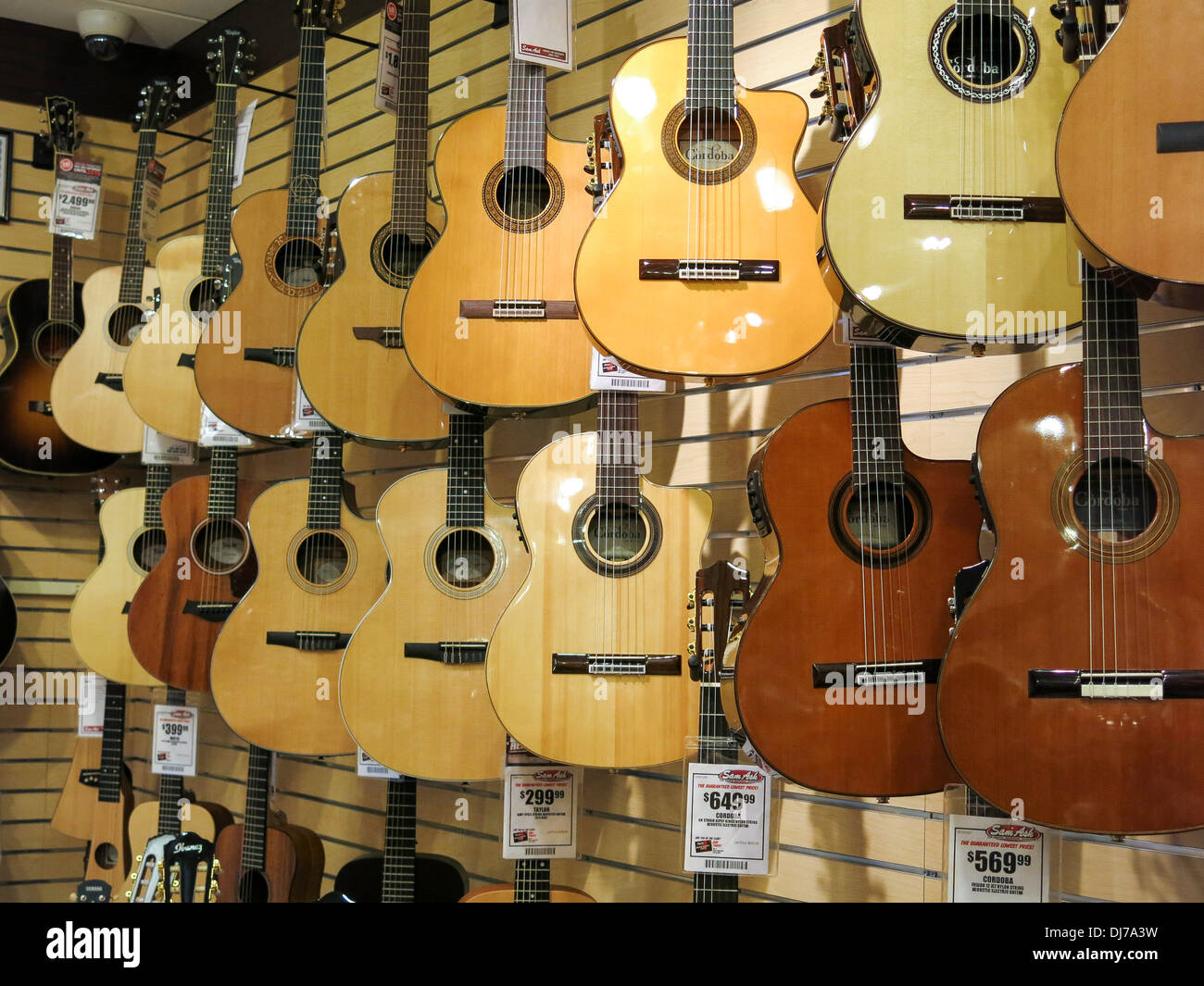 Sam Ash Music New York City Superstore, 333 W.34th Street, NYC Stock