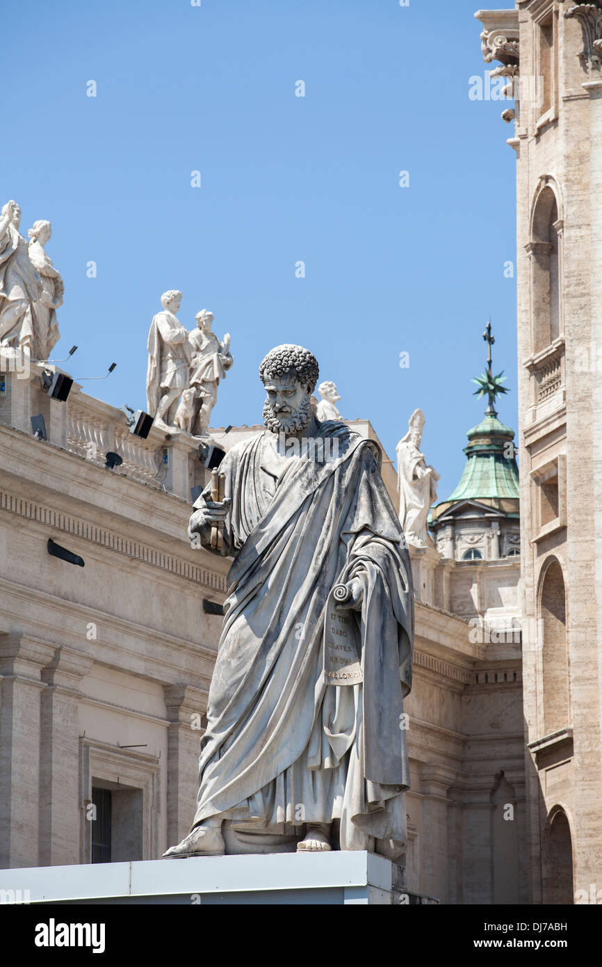 Statue, Vatican City, Rome Stock Photo Alamy