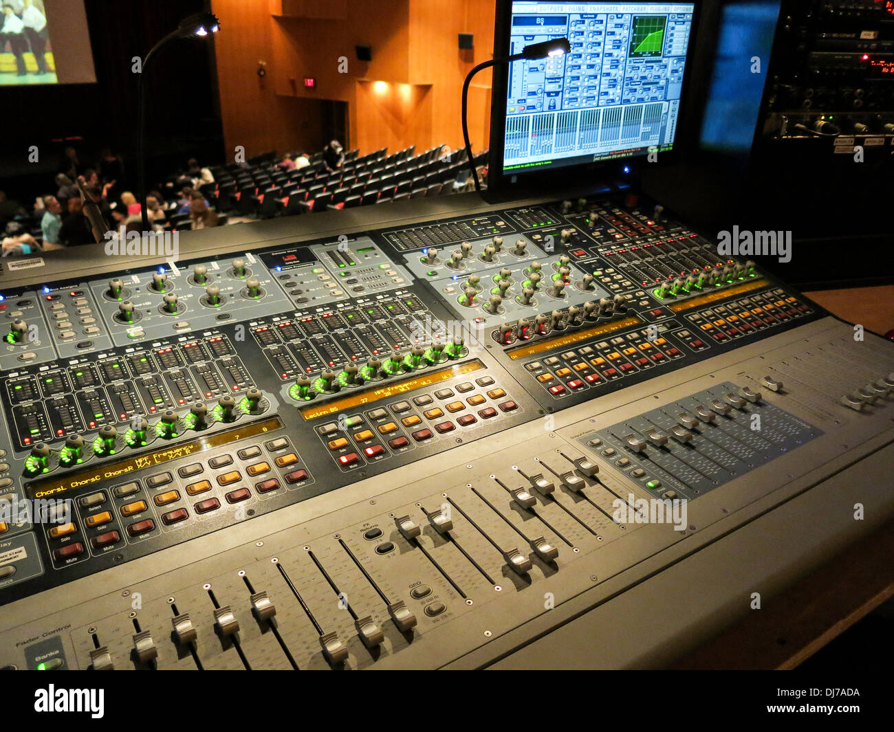 Lighting Control Console in the Tribeca Performing Arts Center at