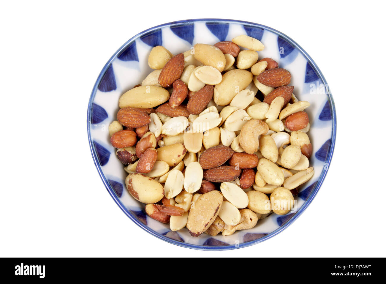 Bowl of Mixed Nuts Stock Photo